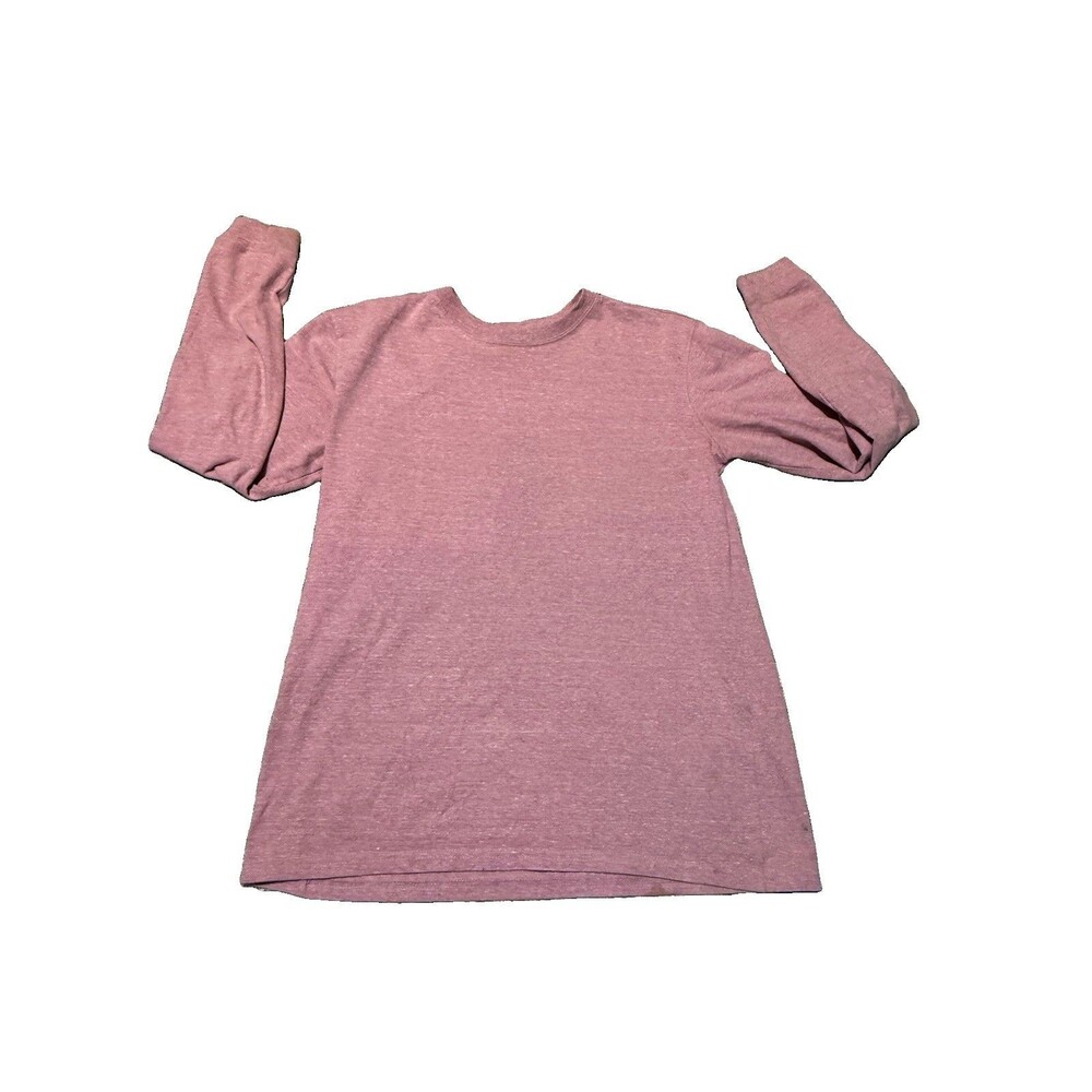 Carhartt Pink Loose Fit Long Sleeve Casual Crew Neck T-Shirt Size M